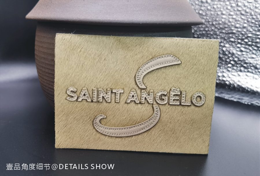 SAINT ANGELO horsehair appliqué patch
